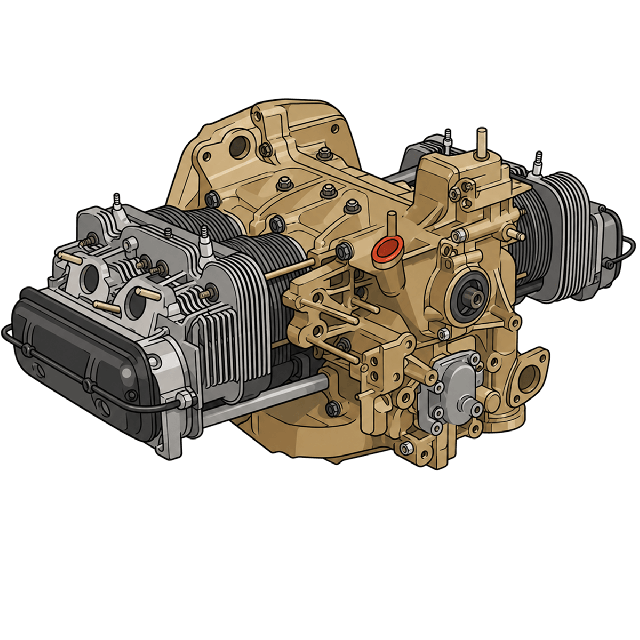 Pièce Moteur à air Type 4 VW Close Classic